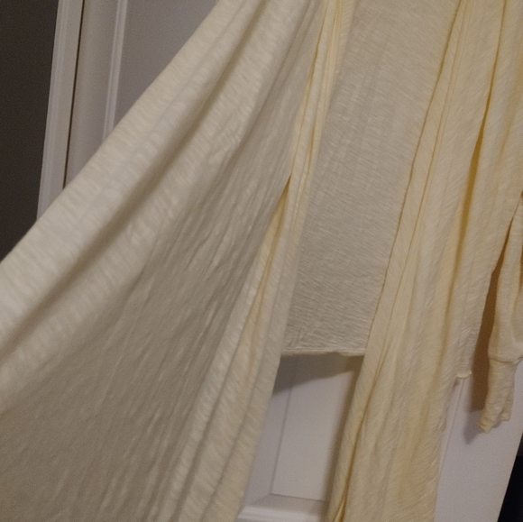 Kersh Lemon Yellow Open Waterfall Cardigan ~ Size S - Picture 6 of 9